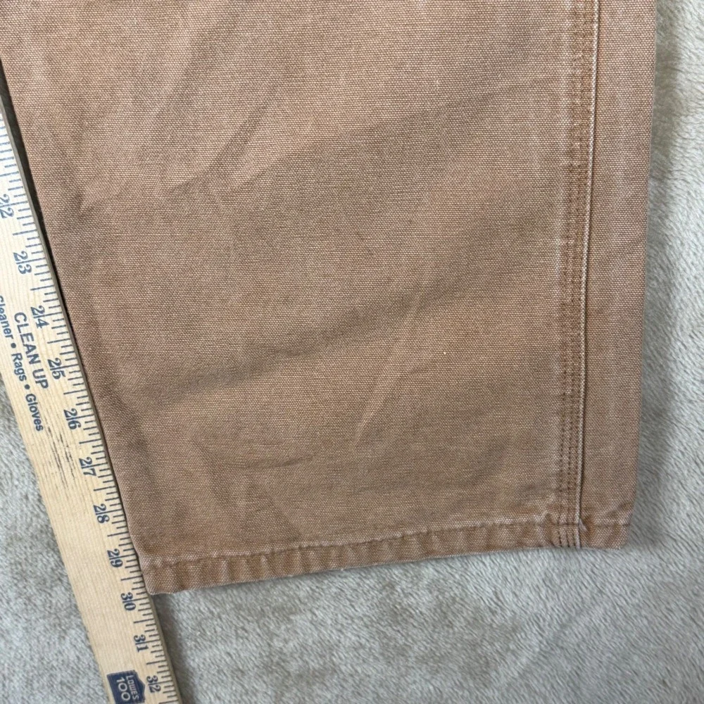 Carhartt B11 BRN Original Dungaree Fit Carpenter Pants Mens 36x32 Brown Canvas